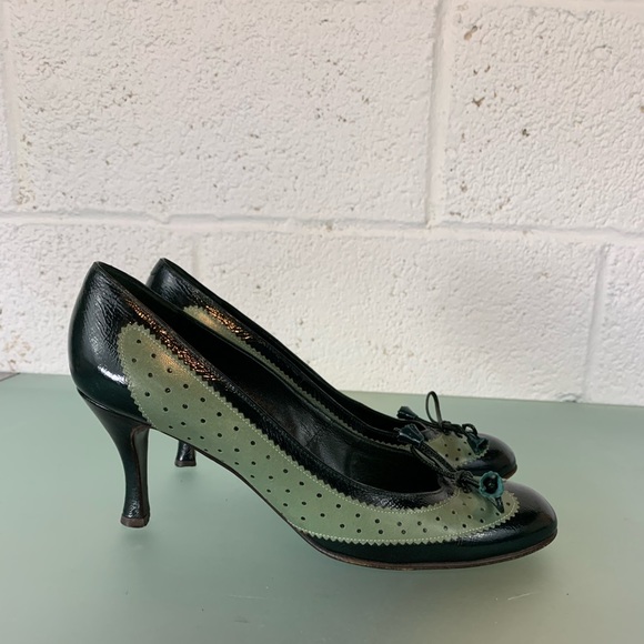 Marc Jacobs two tone green oxford pump - Picture 2 of 9